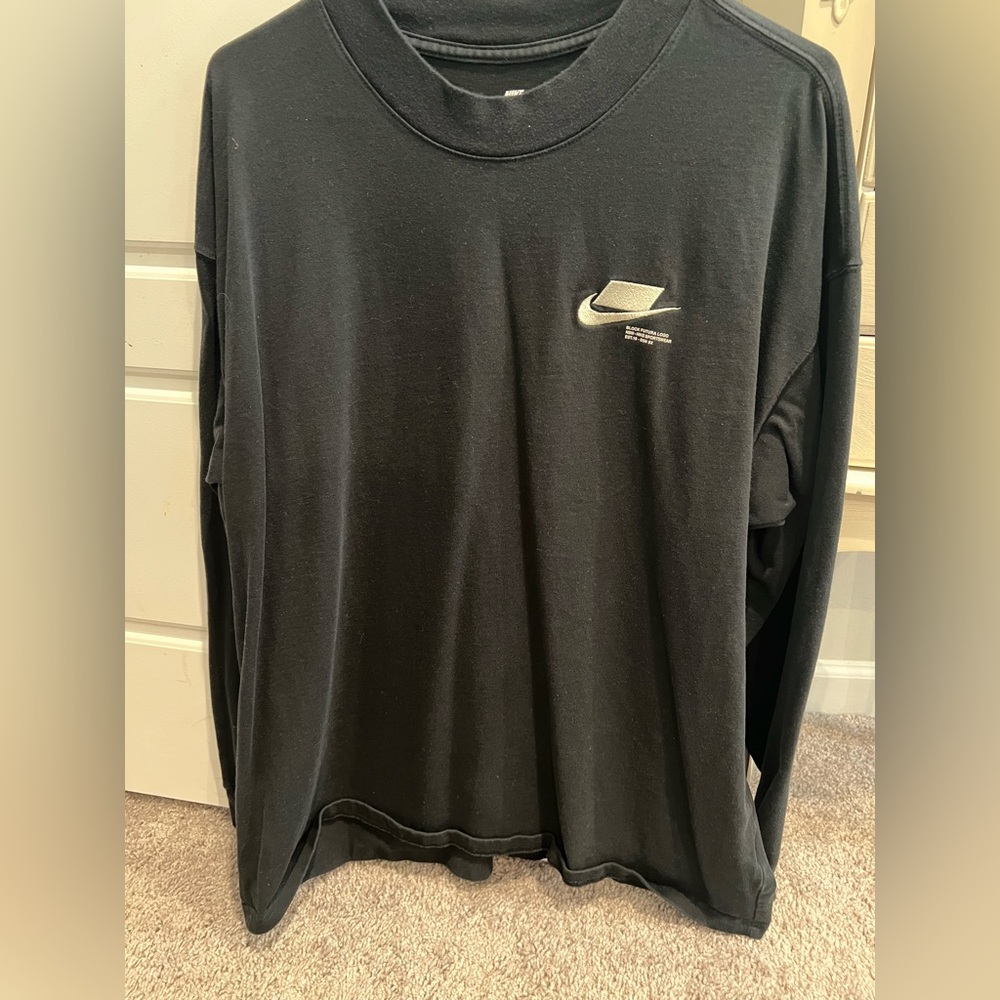 Mens Nike block long sleeve tee